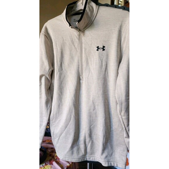 UNDER ARMOUR 1/4 Zip Men Small Loose Warm Pullover Lightweight Athletic D25 Soft - Picture 2 of 5